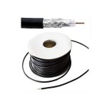 100m RG59 Coax Black Cable suitable for PoC Power over Coax Cameras & Recorder
