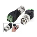 QUICK FIT BNC Male to AV Terminals Plug CCTV Connector Adapter