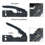 Adjustable Crimping Tool PRO HD Crimper RJ45 Cat 5/5e/6/7 Cable Connector - Image 2