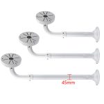 LX-60-120 cm | L-shape Extendable Universal Metal Telescopic Stretch Length: 60 - 120 cm Color: white