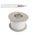 100m RG59 Coax White Cable suitable for PoC Power over Coax Cameras & Recorder