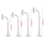 LX-60-120 cm | L-shape Extendable Universal Metal Telescopic Stretch Length: 60 - 120 cm Color: white - Image 2