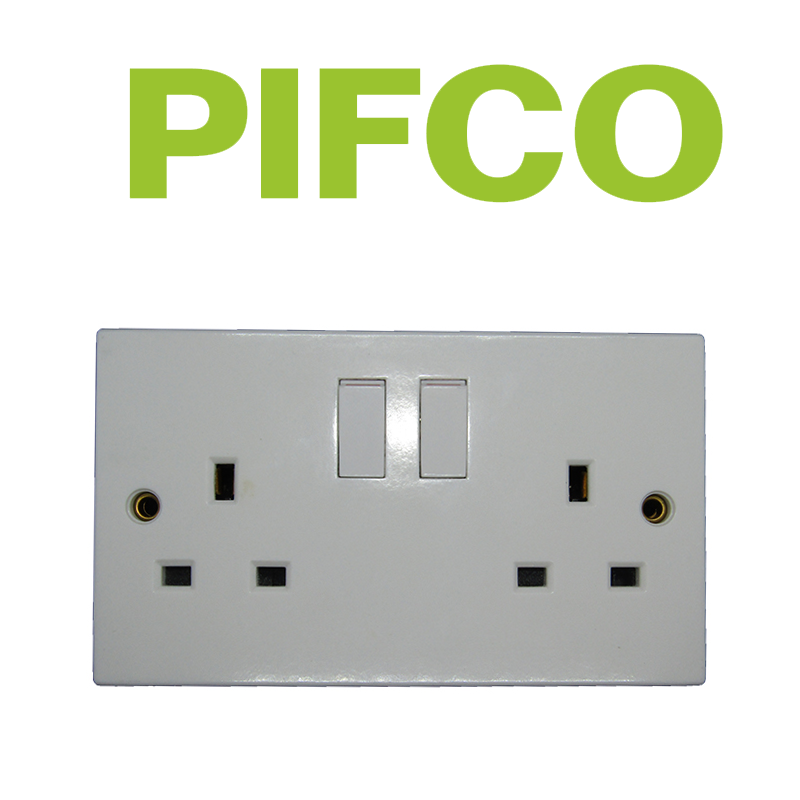 49.png PIFCO DOUBLE SWITCHED SOCKET PIF2012 - Image 1