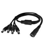 4 Way DC Power Splitter Cable Cord for CCTV Camera 4 Male 1 Female 5.5mm*2.1mm - Image 4