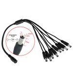 8 Way DC Power Splitter Cable Cord for CCTV Camera 8 Male 1 Female 5.5mm*2.1mm - Image 2