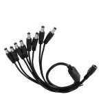 8 Way DC Power Splitter Cable Cord for CCTV Camera 8 Male 1 Female 5.5mm*2.1mm - Image 4