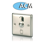 ACM Door release push exit button  NO Back Box Statiness steel door switch ACM-K6B