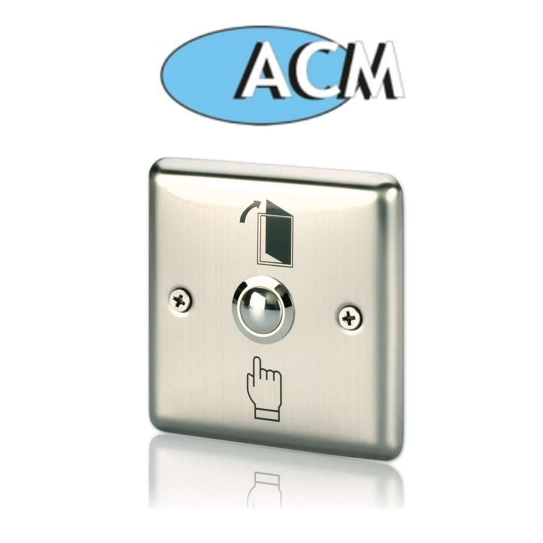 ACM-K6B-Stainless-Steel-metal-Exit-Push-2.png ACM Door release push exit button NO Back Box Statiness steel door switch ACM-K6B - Image 1