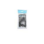 Cable Ties  200mm x 4.8mm Nylon wraps strong zip Cable Ties – Pack of 100 Ties – Black