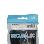 Cable Ties  200mm x 4.8mm Nylon wraps strong zip Cable Ties – Pack of 100 Ties – Black - Image 2