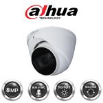 Dahua 4K Buit in Mic Motorised HDCVI IR Eyeball Camera