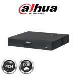 Dahua 4CH Compact 1U 4PoE 1HDD WizSense NVR | DHI-NVR4104HS-P-EI