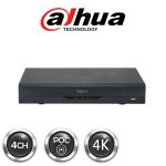 Dahua 4ch DVR POC Penta-brid 4K Mini 1U Digital Video Recorder | DH-XVR5104H-4KL-I3-4P