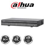 Dahua 8ch DVR POC Penta-brid 4K Mini 1U Digital Video Recorder