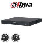 Dahua 8ch DVR Penta-brid 4K-N/5MP Compact 1U WizSense Digital Video Recorder