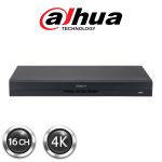 Dahua 16ch DVR Penta-brid 4K-N/5MP 1U 2HDDs WizSense Digital Video Recorder