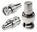 BNC  FEMALE to PHONO MALE RCA CONNECTOR CCTV CAMERA CABLE MONITOR SOCKET