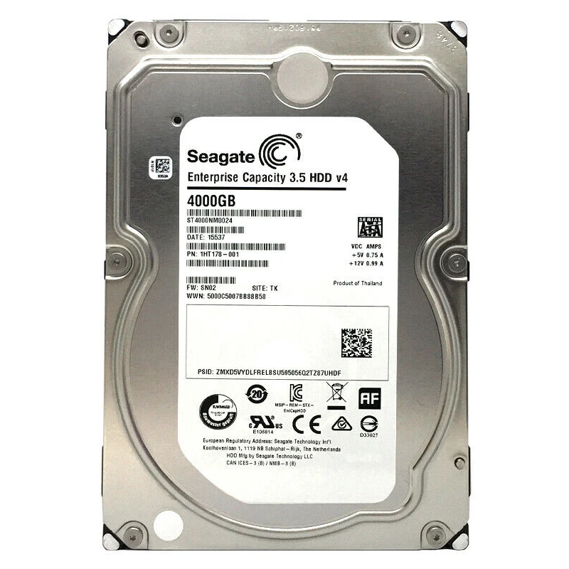ST4000NM0024 4TB Refurbished Surveillance Hard Drive with 6 Month Warranty - Image 1