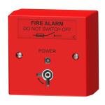 C-TEC Fire Alarm Mains Isolator Keyswitch Red Surface Mount