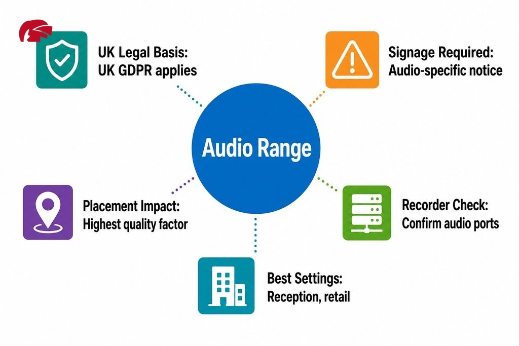 Key considerations for buying CCTV cameras with built-in microphones: audio quality, legal compliance, placement, and storage