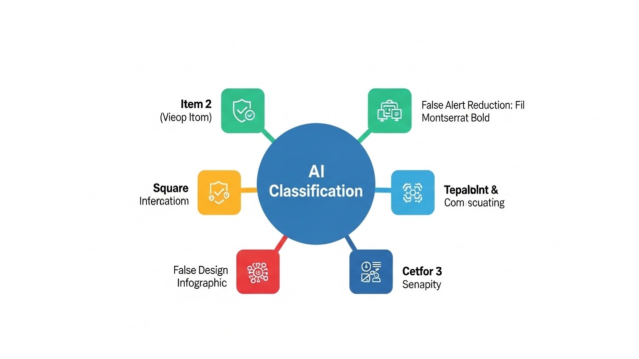 ITEM 1: Label: AI Classification Value: Vehicles vs. motion Icon: brain with circuit lines ITEM 2: Label: False Alert Reducti